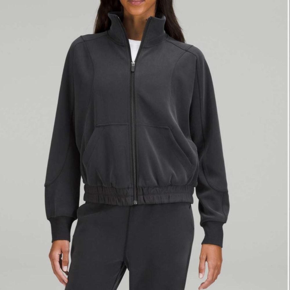 Lululemon Brushed Softstreme Funnel-Neck Zip Up
